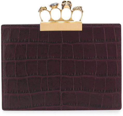 jewelled four ring clutch