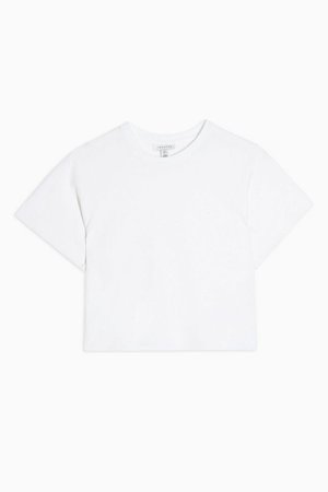 White Raglan Crop T-Shirt | Topshop