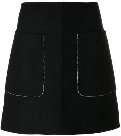embellished A-line skirt