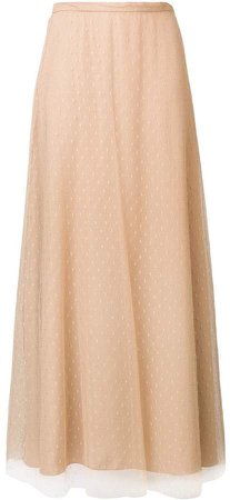 tulle layer a-line skirt