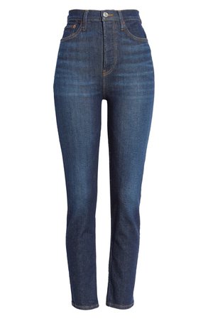 Re/Done Originals Power Stretch High Waist Ankle Skinny Jeans (Worn Heritage) | Nordstrom