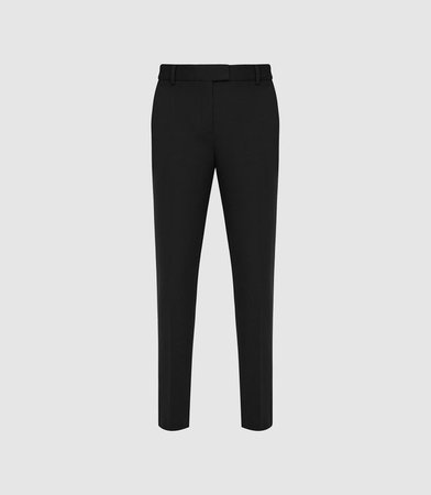 Joanne Black Slim Fit Tailored Trousers – REISS