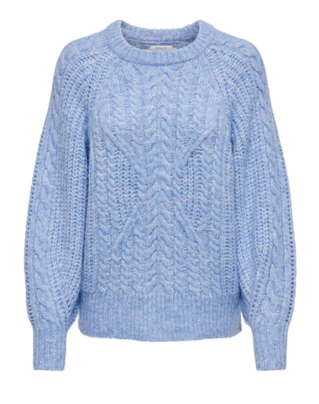 @darkcalista blue knit sweater
