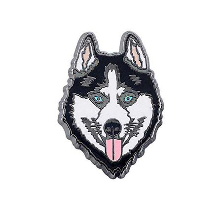 Amazon.com: Pin Pushers Siberian Husky Dog Enamel Lapel Pin Brooch: Clothing