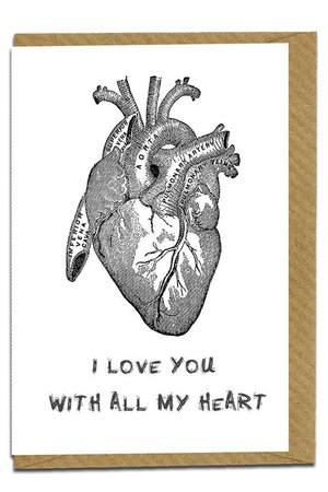 All My Heart Greetings Card | Gifts & ware | Cards &