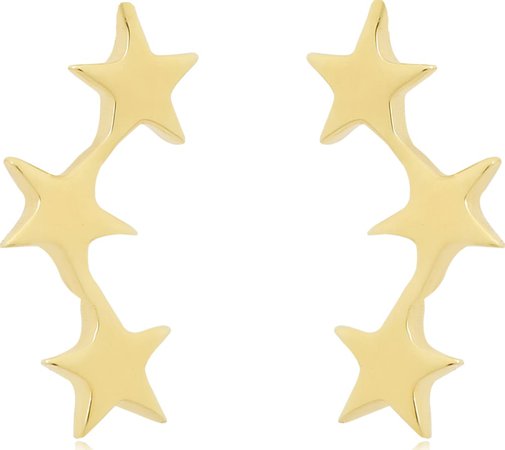 Shooting Star Stud - Gold Pair | Tada & Toy