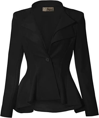 Beninos Womens One Button Blazer Lightweight Office Work Suit