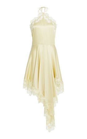 Lace-Trimmed Satin Mini Dress By Stella Mccartney | Moda Operandi