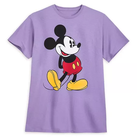 Mickey Mouse Classic T-Shirt for Adults – Lavender | shopDisney