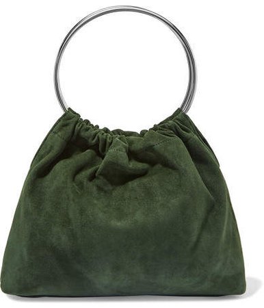 Little Liffner - Ring Small Suede Tote - Green