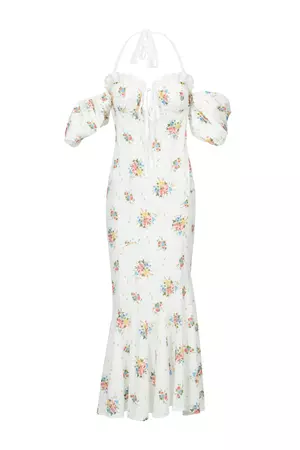 floral printed dress – yuhan wang