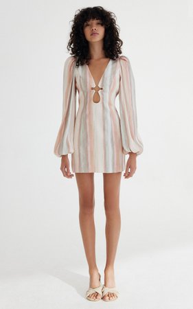 Jessica Linen-Blend Mini Dress By Significant Other