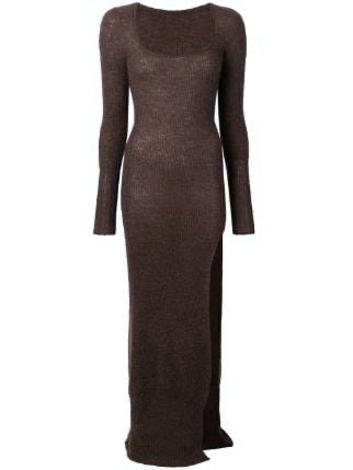 Jacquemus Women's Brown Dao Knit Maxi Dress