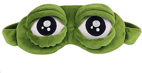Amazon.com: Sun Kea Cute Eye Mask Frog Sleeping Eye Cover for Shift Work Nap Blindfold for Boys Girls Women (Frog Eye): Health & Personal Care