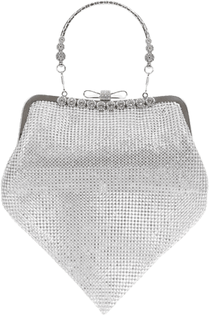 Diamond Shaped Rhinestone Bag
