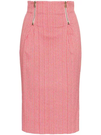 Versace Houndstooth pencil skirt £700 - Buy Online - Mobile Friendly, Fast Delivery