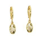 Sea Shell Dangle Gold Earrings – Inaru Vogue Boutique