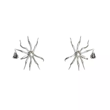 Black and Green Attractive Spider Earring - KVK
