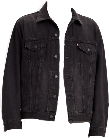 men’s black denim jacket