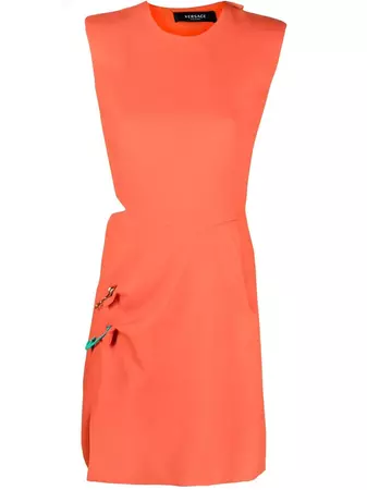 Versace Safety Pin Sleeveless Dress - Farfetch