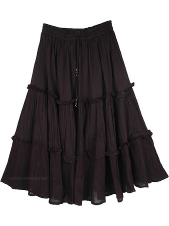 mahogany peasant skirt