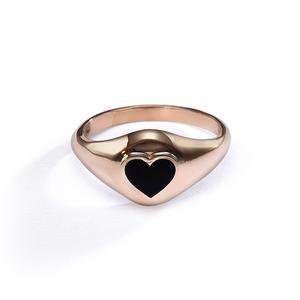 Heart Pinky Ring- black – NoCo Jewelry