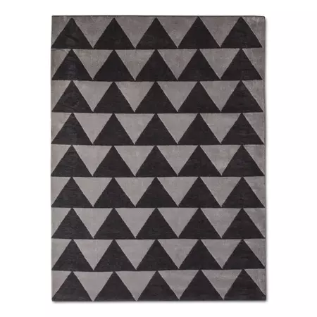 Gray Plush Triangles Area Rug - Pillowfort™ : Target
