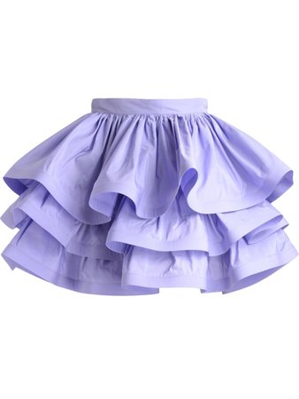 Elisabetta Franchi Celyn B. Flounced Skirt Elisabetta Franchi Lavender | italist