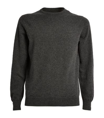 Mens Harrods grey Cashmere Crew-Neck Sweater | Harrods # {CountryCode}