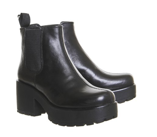 Vagabond Dioon Elastic Chelsea Boots Exclusive Black Leather