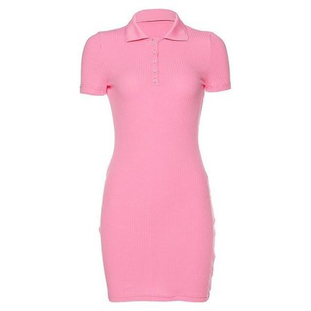 Pink Rib Mini Dress | Own Saviour
