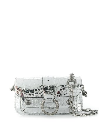 Zadig&voltaire X Kate Moss Croco Wallet Bag SJAV4004F Silver | Farfetch