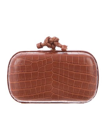 Bottega Veneta Crocodile Small Clutch w/ Tags - Handbags - BOT82343 | The RealReal