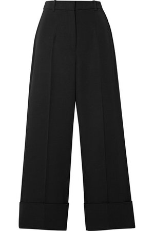 Michael Kors Collection | Cropped wool-twill straight-leg pants | NET-A-PORTER.COM