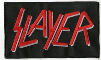 SLAYER - Logo (Embroidered PATCH in Oversized Case)