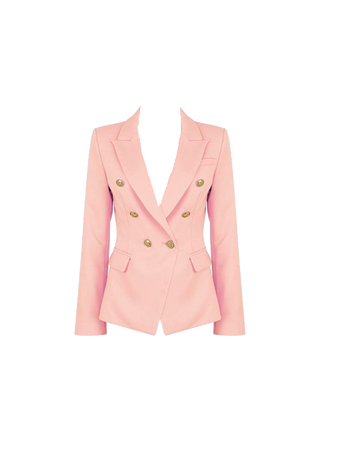 Peach Pink Balmain Blazer (Dei5 edit)