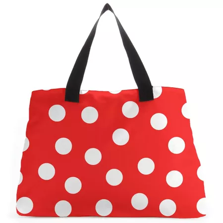 Red Polka Dots Tote Bag - IWOOT UK