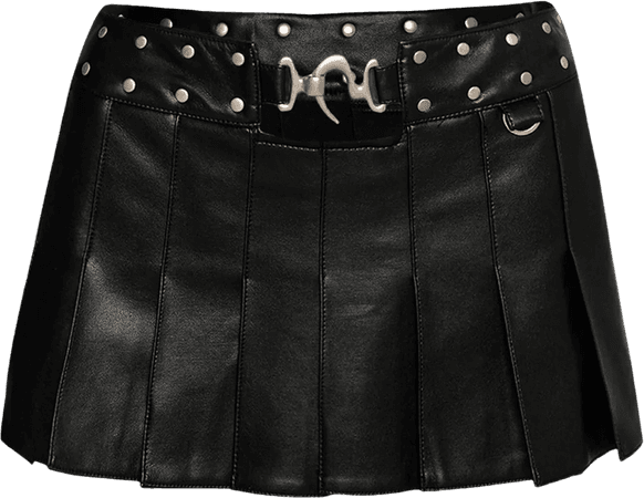iamgia leather mini skirt