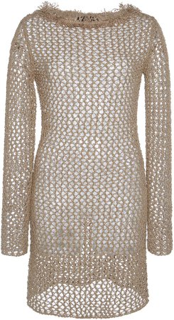Alanui Open-Knit Sweater Dress Size: M