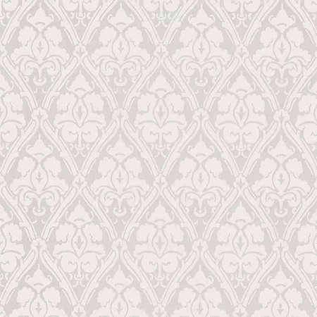 Echo Design™ Damask Wallpaper Sample in Silver | Bed Bath and Beyond Canada