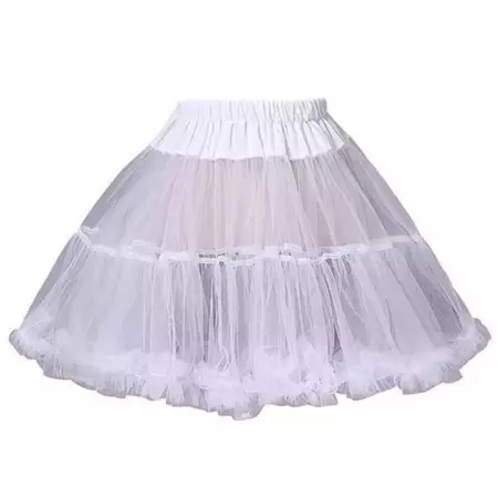 White puffy skirt
