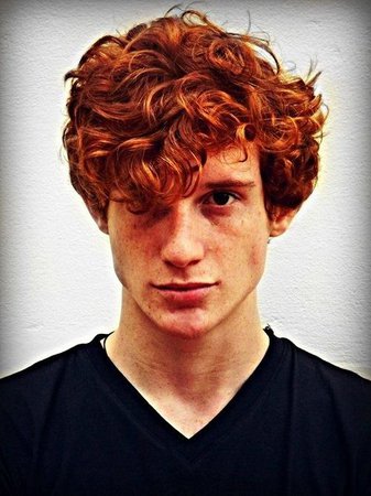 curly red mens hair from the back - Google Search