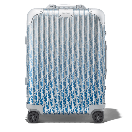 DIOR and RIMOWA Cabin Suitcase in Gradient Blue | RIMOWA