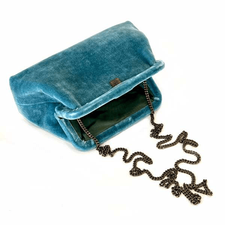 Aquamarine blue purse