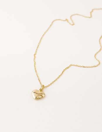 Heart Necklace - Yellow Gold - Norrfolks