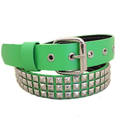 Shop Men's Entourage Studded Kelly Green Belt - On Sale - Free Shipping On Orders Over $45 - Overstock - 7509322 - X Large