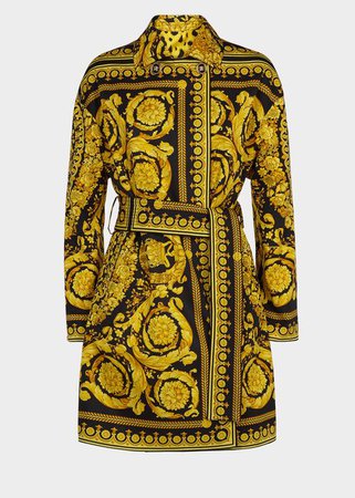 Versace Baroque FW'91 Print Tribute Coat for Women | US Online Store