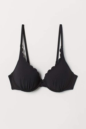 Padded bikini top - Black