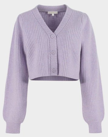 lilac sweater cardigan