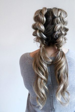french braided hair